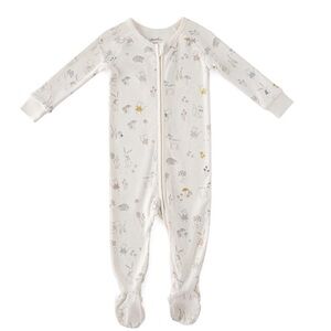 Pehr Organic Cotton Magical Forest Zip Fitted One-Piece Pajamas